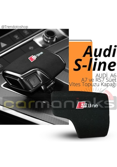 Alcantara S-Line A7 Rs7 Süet Kaplama Vites Topuzu Kapağı