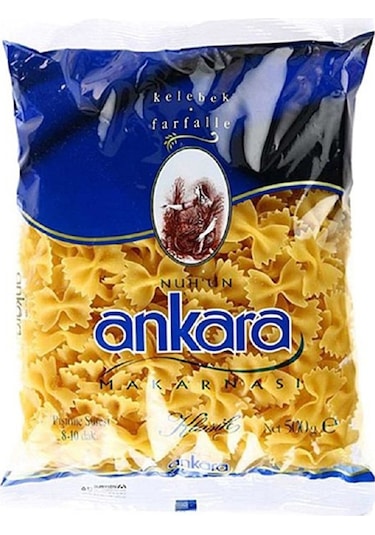 Nuh'un Ankara Makarnası Klasik Kelebek Makarna 20 x 500 G