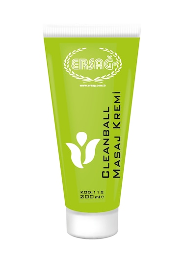 Ersağ Clean Ball Vücut için Masaj Kremi 200 ML