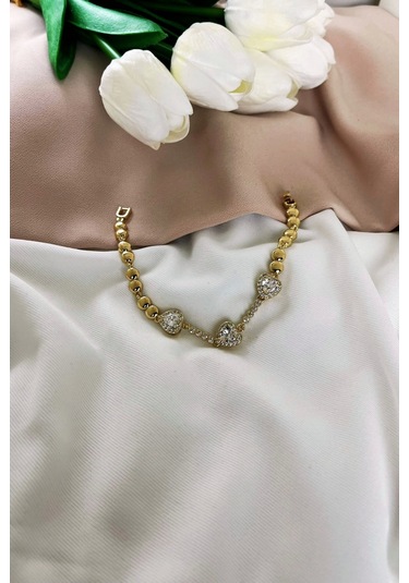 Kuyumcu Model Çelik Kalpli Bileklik Çok Renkli