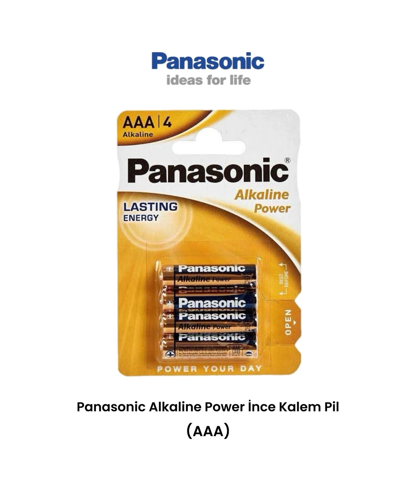 Panasonic Alkaline Aaa-lr03 1,5v 4 Adet İnce Kalem Pil Aaa