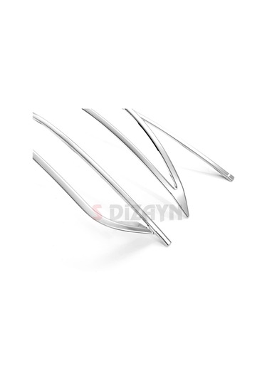 S-dizayn Fiat Egea Sd Krom Arka Tampon Difüzör Çıtası 3 Prç. 2015 Üzeri A+ Kalite