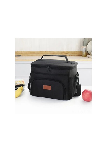 Mufunye Büyük Kapasiteli Isı Yalıtımlı Peva Leakproof Dışarıda Kullanıma Uygun Günlük Yemek Çantası Buzluk Bordo