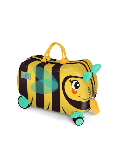 Coral High Otur-çek Erkek Çocuk Valizi - Siyah Sarı Arı Çok Renkli