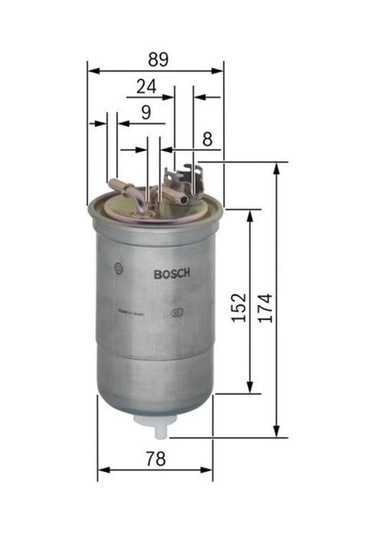 Bosch Yakıt Filtresi Cordoba 02-09 -ıbıza Iv 02-09 -fabıa 00-08 -polo 01- 1.4tdı-1.9tdı-1.9sdı 0450906322