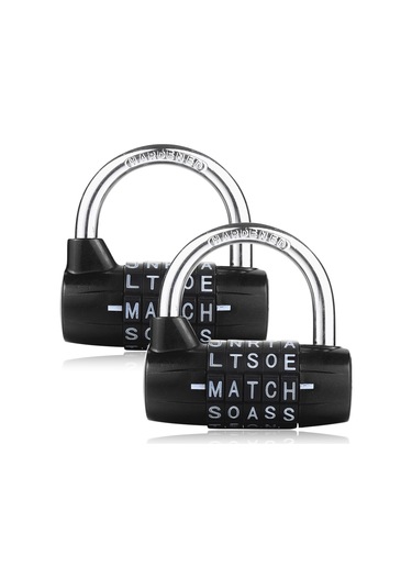 Xindoker 7mm Zinc Alloy 5 Harfli Kilit - Kapı Ve Dolap İçin Kırmızı, Siyah, Gümüş, Mavi Renk Seçenekleri 2 Adet