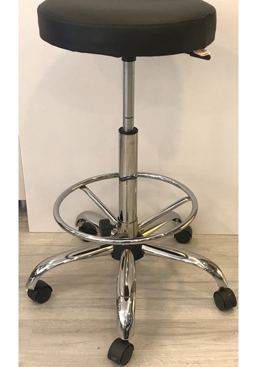 Dekofis Krom Çemberli Tabure