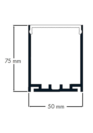 Lineer Sarkıt 100 Cm 36w Beyaz Isık Sıva Ustu Ve Sarkıt
