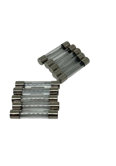 10 Adet 15 Amper 30mm Büyük Boy Cam Sigorta 15a
