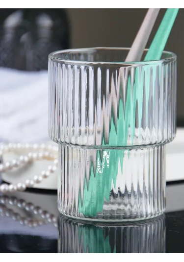 Glass Concept Diş Fırçaları İçin Cam Bardak Standı 236202950 Beyaz