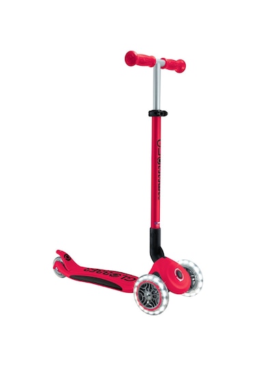 Globber Elite Deluxe Işıklı Scooter - Kırmızı