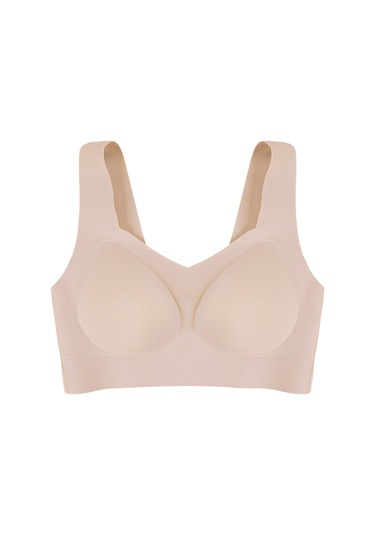 Balensiz Lazer Dikişsiz Çıkarılabilir Pedli Kalın Askılı Görünmez Sütyen Ten
