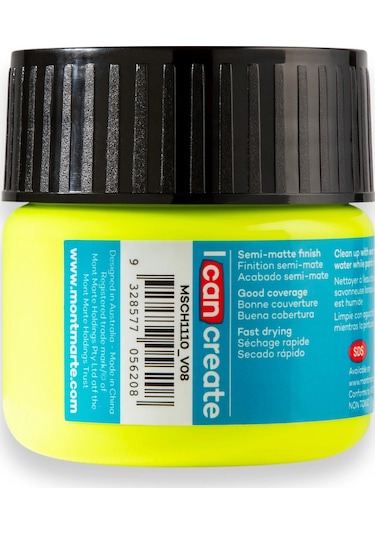 Akrilik Renkli Boya Signature 100ml - Fluoro Yellow Çok Renkli