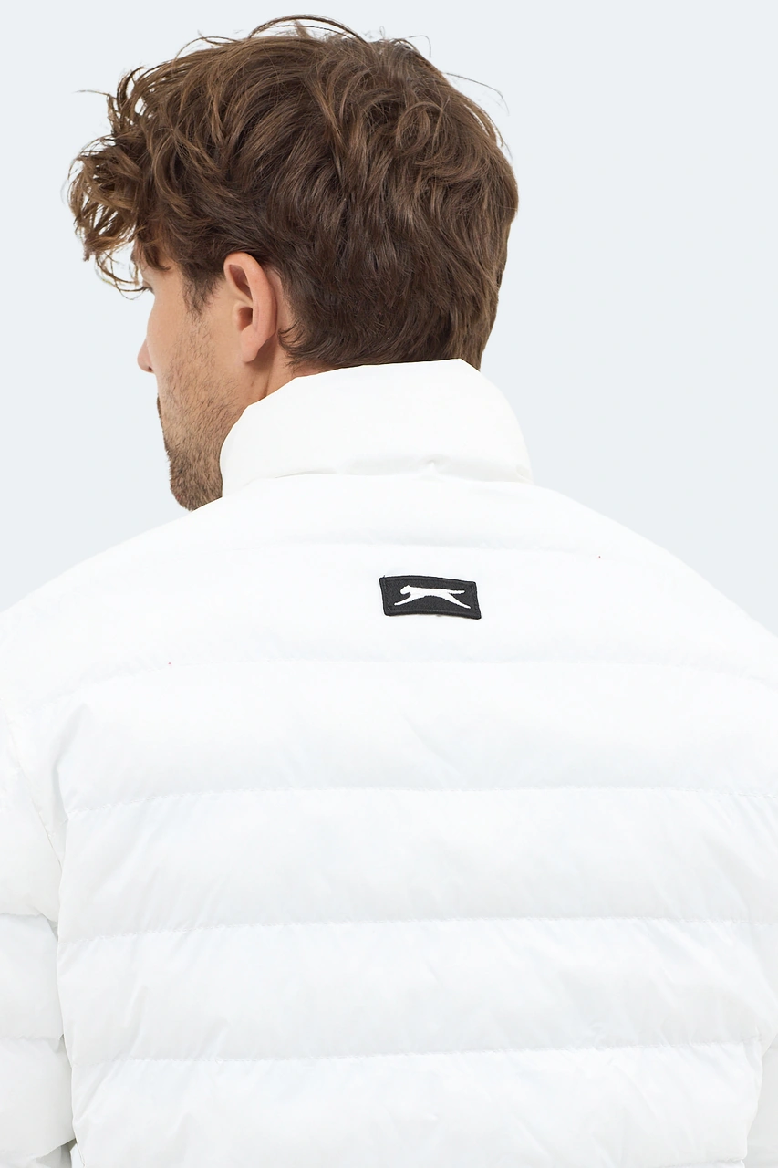Slazenger Braum Erkek Şişme Ekru Mont & Kaban Ekru