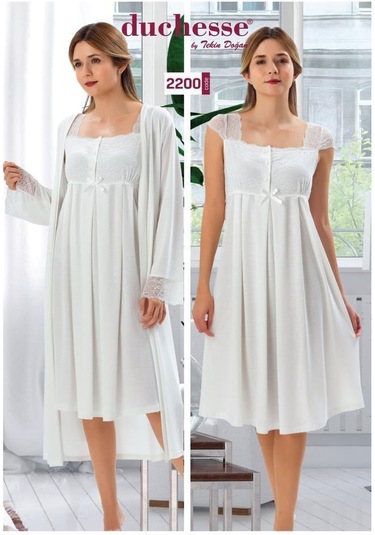 Birolgaye Duchesse 2200 Hamile Lohusa Gecelik Sabahlık Takım (546423829)