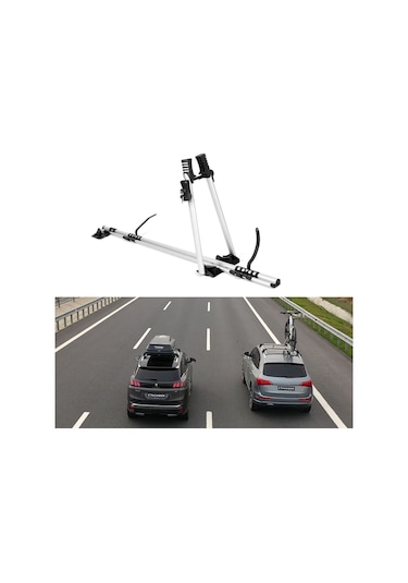 Fıat 500x 2014-sonrası Trx2 Tavan Barı & Bisiklet Taşıma Paketi Gri