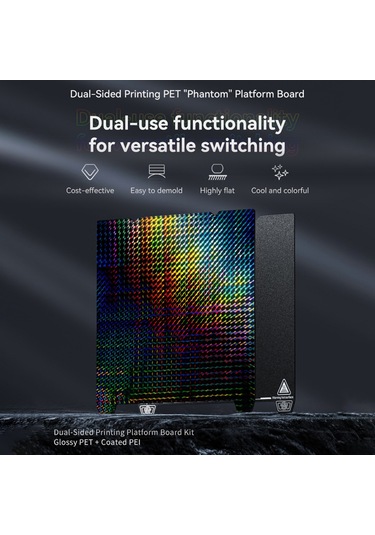 Geeroyoo Creality Ender Serisi İçin Pet+peı Kaplamalı Çift Taraflı Yazdırma Platformu - 235x235mm