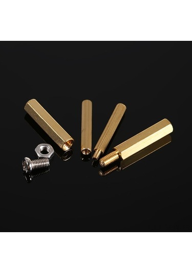 Tongxida 240 Adet Kutulu M2-m3 Bakır Standoff: Çift Yönlü Altıgen, Kartlı Devreler İçin Mekanik Ayrıcı