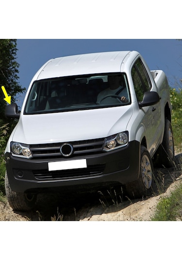 Vw Amarok 2010-2016 Sağ Dış Ayna Üst Kapağı Siyah 2h0857528b