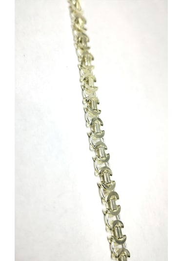 Omar Silver Erkek Euro 5,5 Mm Beyaz Gümüş Bileklik