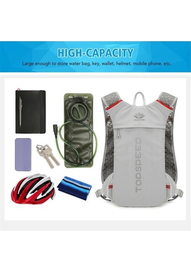 Dancemonkey Hafif Su İçme Sırt Çantası, Koşu Sırt Çantası, Siyah Siyah