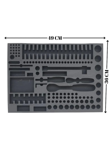 1/2" Ve 1/4" Lokma Takımı Uyumlu Eva Sünger Organizer