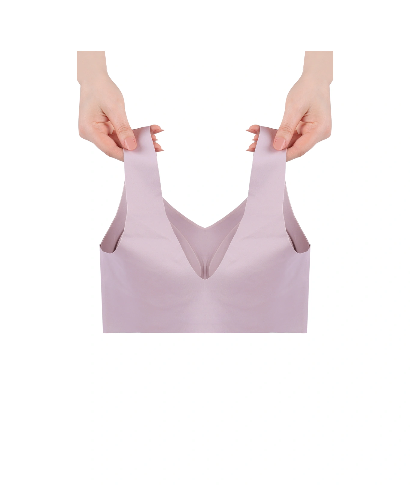 Balensiz Lazer Dikişsiz Çıkarılabilir Pedli Kalın Askılı Görünmez Sütyen 80642 Pembe