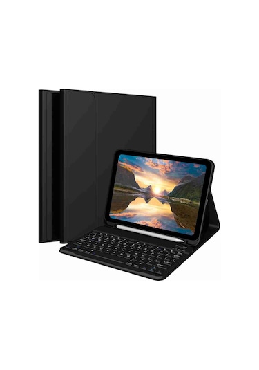 Galaxy Tab A9 Plus Uyumlu X210/x215/x216/x218 Klavyeli Tablet Kılıfı Klavye + Stand