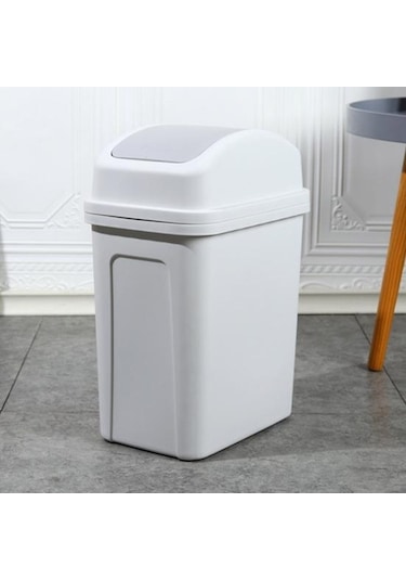 Pembe Ev Çöp Kovası Kapaklı Kalınlaşmış Pres Tipi Salıncak Kapak Büyük Kapasiteli Mutfak Otel Banyo Ofis Çöp Kutusu