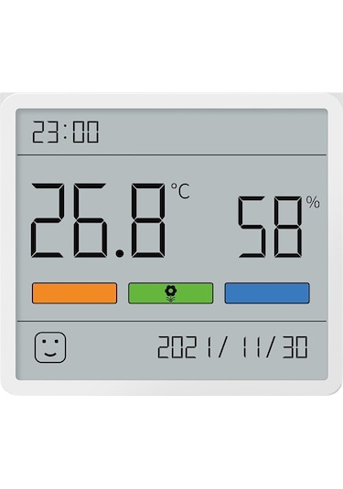 Jzcat Ev Iç Yüksek Hasıllılık Dikey Elektronik Sıcaklık Ve Higrometre-beyaz