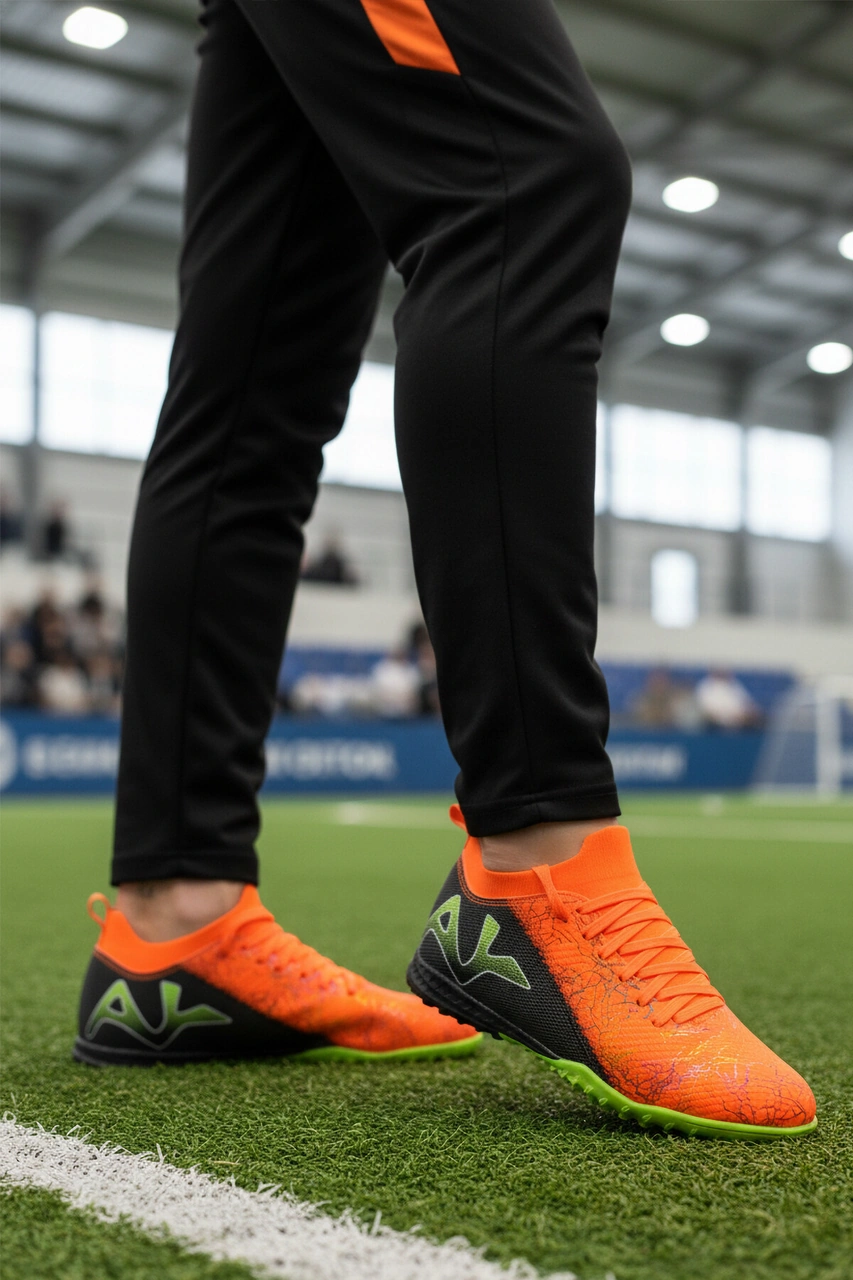 Turuncu Siyah Bilekten Sarmalı Erkek Krampon Mh-252-153 M Neon Turuncu-siyah