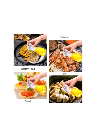 Gajeena Mutfak İçin Pp Materyal 180ml Açık Renkli Yağ Sprey Botu, Toz Koruyucu, Kaymazsız Taban, Hassas Kontrol, Anti-sızıntı Çok Renkli