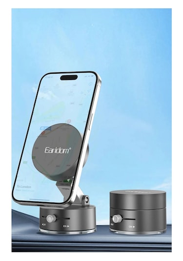 Earldom Eh315 Ayarlanabilir Katlanabilir Manyetik Magsafe Telefon Tutucu Siyah