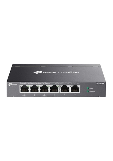 Tp-Link DS106GPP 4 Port 10-100-1000 Poe+ Switch 2 Port Uplink Rack Mount Switch