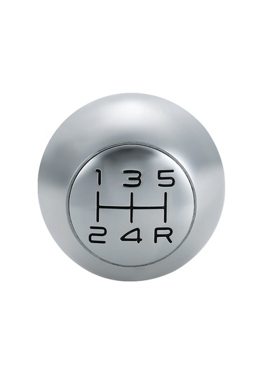 Kangvka Peugeot İçin Manuel 5 Vitesli Krom Kaplama Vites Çubuğu Kafa 307, 308, 408, 2008, 206, 207, 208, 301, 3008 Uyumlu Gümüş