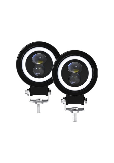 Youtek Motosiklet Led Farları, 60w 6000k Ip68, 3 Mod Yakın-uzak Işık, Drl , Alüminyum Gövde, 2 Adet Set