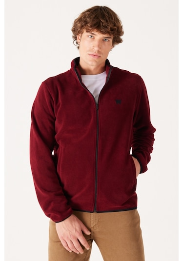 Wrangler Regular Fit Normal Kesim Dik Yaka Fermuarlı Bordo Polar Ceket W212239810 Bordo Wrangler Regular Fit Normal Kesim Dik Yaka Fermuarlı Bordo Polar Ceket W212239810 Bordo