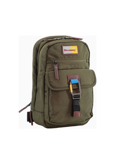Discovery Icon Rfıd Korumalı Sürdürülebilir Sling 8l Kapasiteli Unisex Omuz Çantası Haki 2