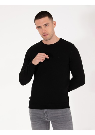 Pierre Cardin Erkek Siyah Kazak /triko 50270179-vr046 Siyah