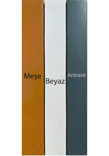 Plise Kumaş Sürgülü Akordiyon Kapı Krem Altın Meşe 90x200