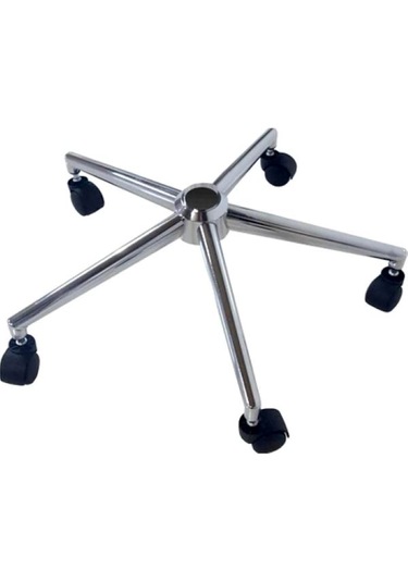 Dekofis Dekofis Krom Yıldız Ayak Ve Tekerlekler