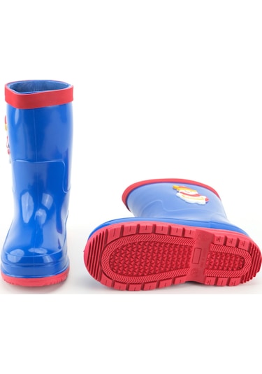 Gezer Erkek Çocuk Kışlık İçinde Çıkarılabilir Ek Çoraplı Su Geçirmez Yağmur Bot Çizme Saks Mavi