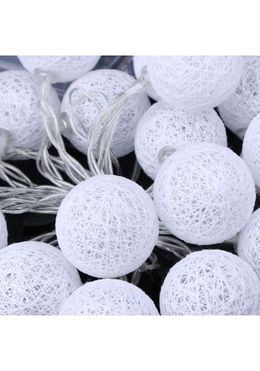 Yaozixa Halka Desenli 20 Led Işık Zinciri, Dışarıda/içeride Kullanım, Nikah/parti Dekorasyonu, Islak Ortamlara Dayanıklı, Sıcak Beyaz Işık Diğer