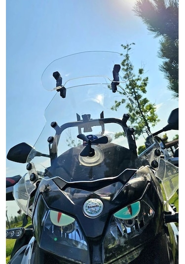 Deflektör Rüzgar Saptırıcı Siperlik Şeffaf Motor Camı Cam Uzatma Model 3