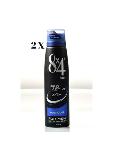 8x4 Markant Pudralı Erkek Sprey Deodorant 2 x 150 ML