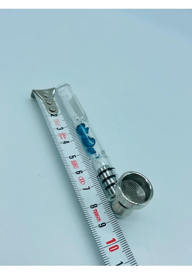 Isıyadayanıklı Metal&cam Pipo 9cm-2parça//pc44