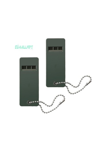 2 Adet 3 Frekanslı Düdük Anahtarlık Yüksek Desibel Hayatta Kalma Kamp Yürüyüş Acil Durum Aracı Çok Renkli