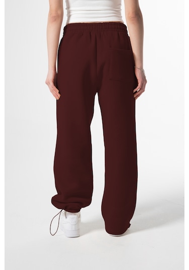 Flaw Atelier Baggy Eşofman Altı-28815 Bordo