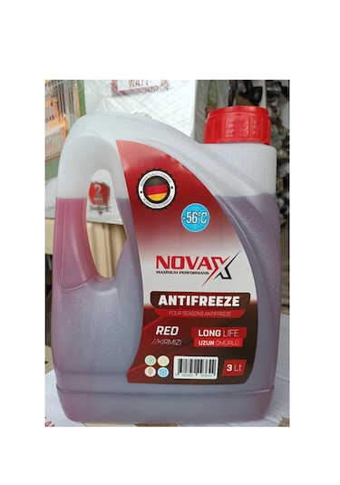 Antifiriz Kırmızı Alman Kalite Formülü -56 Derece 3 Litre German Alman Formüllü