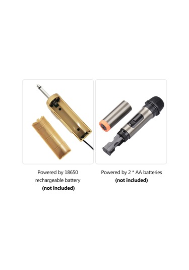 Springsun Kablosuz El Mikrofonu - Uhf Alıcılı, 50m Menzilli, Profesyonel Ses Kalitesi